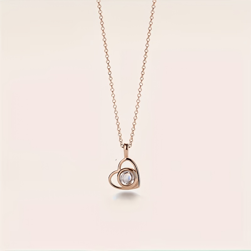 Custom Photo Heart Pendant Necklace — Personalized Christmas Gift
